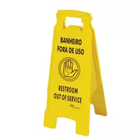 Placa Banheiro fora de uso