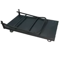 Carrinho tipo plataforma dobrável, com assoalho de chapa, capacidade 300 Kg.