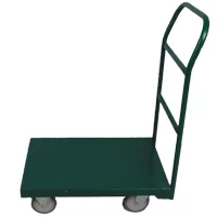 Carrinho plataforma com assoalho de chapa 300 Kg com aba frontal fixa