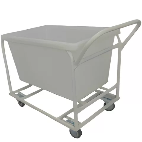 Carrinho com cuba para 180 Litros com rodízio de 4”